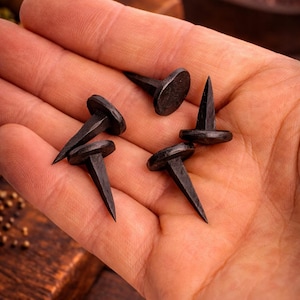 Hand Forged Blacksmith Nails – Traditional Iron Nails – Rustic Hardware – Handmade Metalwork