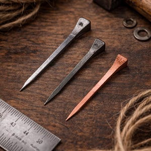 Rustikale Hufnägel zum Basteln, Möbelbau & DIY-Projekte, klein und groß, Silber und Kupfer