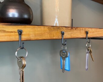 Gancio A Ferro Di Cavallo Forgiato A Mano In Nero - Foto 4