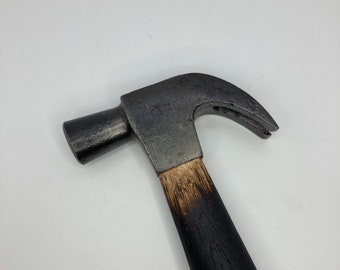 Vintage Restored / Upcycled Carpenter’s 510g/1lb 2oz Claw Hammer | Rustic | Tool | Charred | Polished