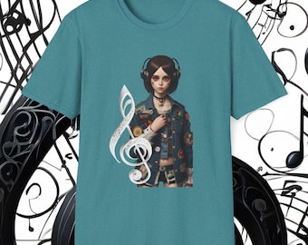 Rocker Girl 1 (Softstyle Rocker Tee)