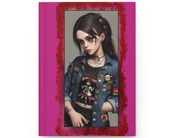 Rocker Girl Journal Pink Tattoo