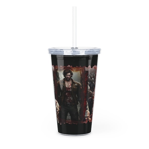 Plastic Tumbler 20 oz Zombie Hunter 1