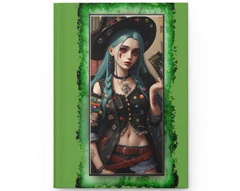 Rocker Girl Journal Green Witch