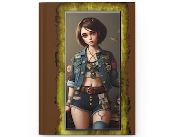 Rocker Girl Journal Brown Shy Girl
