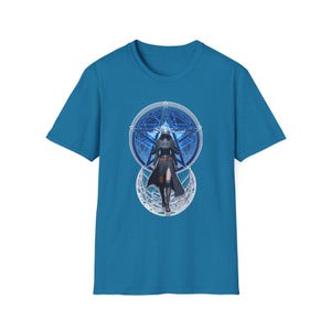 Pagan Unisex T-Shirt, Sacred Pentacle Tee, Spiritual Realm Shirt, Earth Energy Top, Gender Fluid Clothing