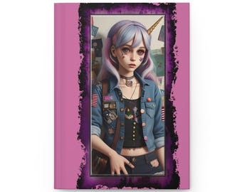 Rocker Girl Journal Pink Unicorn