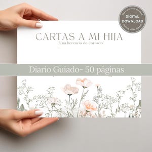 Cartas a mi Hija, Diario Guiado en Español, Madres, Mamá a Hija, Regalo de Mamá a Hija, Descarga Digital