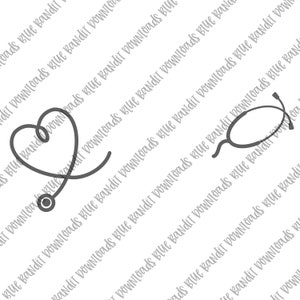 Nurse png, stethoscope name, stethoscope png, nurse download, Cricut file, nurse stethoscope name, digital download, heart stethoscope