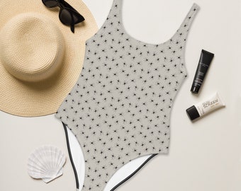 Itty Bitty Spider One-Piece Swimsuit, Spider One Piece, Spider Bathing Suit, Halloween Swimsuit