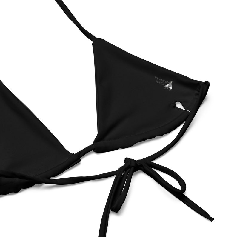 Simple Sexy Black String Bikini/ Recycled String Bikini/ Minimalist ...