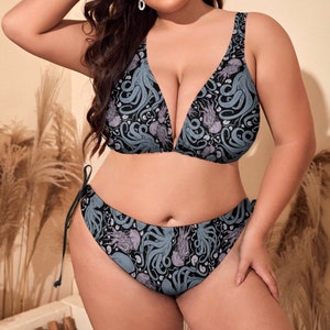 Sea Creature Plus Size Bikini Set/ Sea Core Bathing Suit