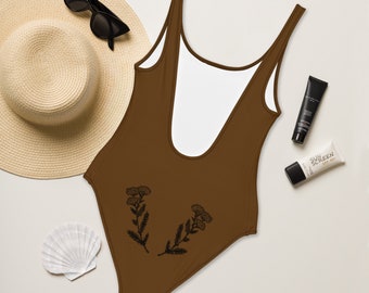 One-Piece Swimsuit/ Women&#39;s Botanical Swimsuit