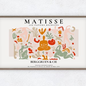 Matisse Art, Samsung Frame TV Art, Pastel Colors Decor, Henri Matisse Exhibition Print, French Art Modern, Instant Download, Digital Art