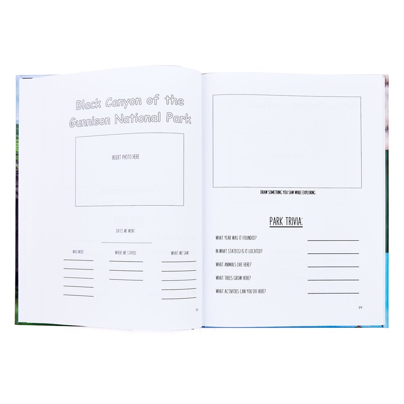 Memory Book Children's National Park Service Book Etsy