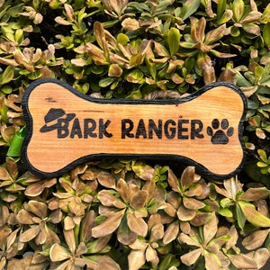 Wooden Sign - Bark Ranger for Dogs