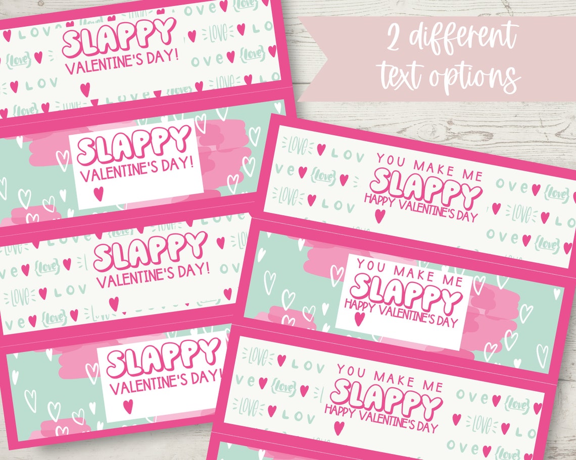Slap Bracelet Valentine DIY Printable Digital Download - Etsy
