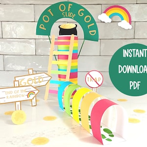 Kit de piège de lutin imprimable | Empreinte de lutin | Bricolage artisanal de la Saint-Patrick | Activité STEM pour les enfants