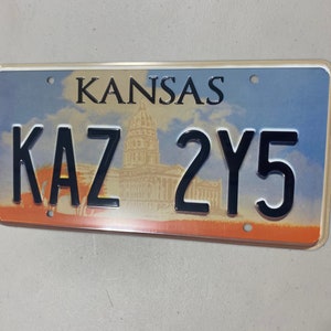 License Plate from the Show Kansas Baby Impala plate good quality brand new supernatural 1967 baby