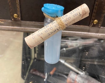 Castiel Grace Angel Glass vial with wax seal swirling liquid for ghost hunting Sam Dean Gabriel Winchester hunting kit Impala