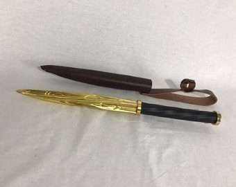 Metal Ark gold Blade Replica Gold from The show inspired by kills angels comes with sheath or wooden wood stand knife sword tv