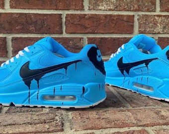 Aangepaste Nike Air Max 90 Drip Nike Air Max 90 - Etsy Nederland