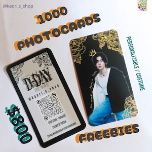 1000 tarjetas fotográficas de K-pop / obsequios de K-pop / tarjetas fotográficas personalizadas