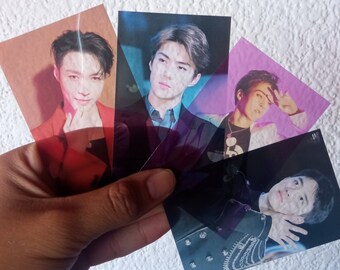 K-Pop Translucent Translucid Fotokarten | Maßanfertigung | Bts Exo Twice Got7 Balckpink Loona Traumfänger Enhyphen Gravity