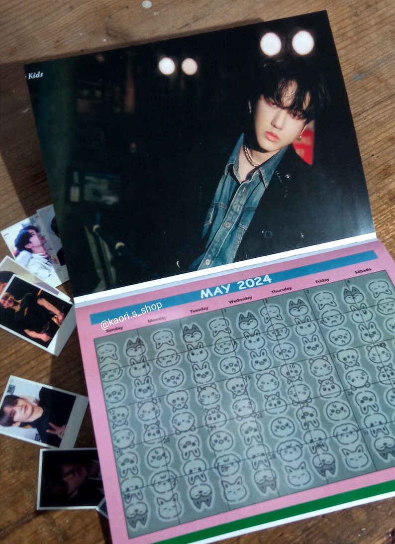 Stray Kids 2024 Calendar Fanmade Wall Calendar Kpop Etsy