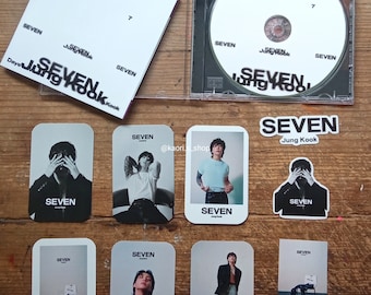 新品未開封！BTS JUNGKOOK CD 3枚セット まとめ売り SEVEN BTS Jungkook 3 piece SEVEN CD Set On Hand Ships ASAP Jung Kook