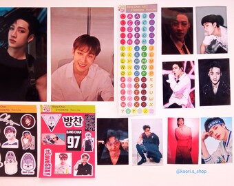 Stray Kids BIAS Set BangChan Stickers + Fotokarten Set | Fanmade K-Pop