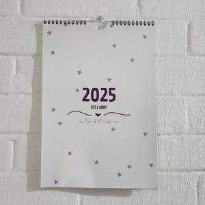 BTS 2025 Calendar | A BTS Quote each month | Fanmade | Wall Calendar | kpop | BTS