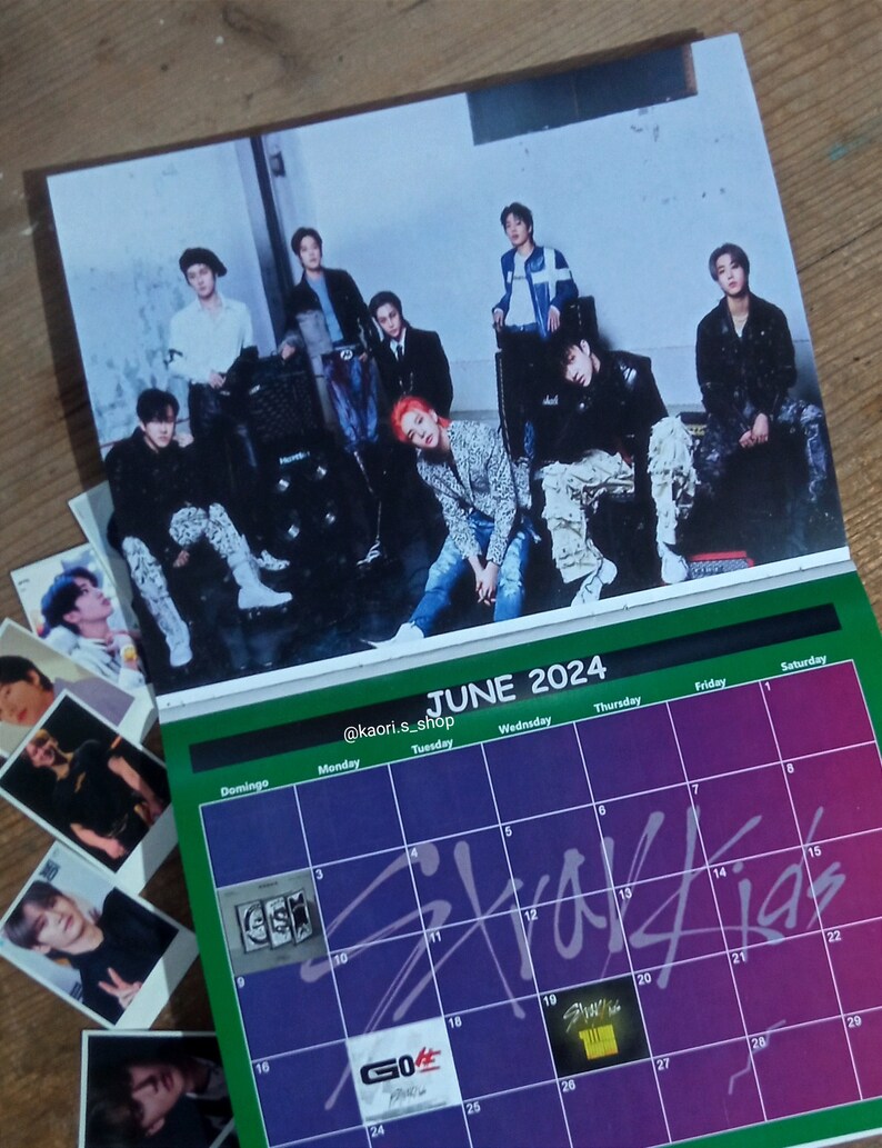 Stray Kids 2024 Calendar Fanmade Wall Calendar Kpop Etsy
