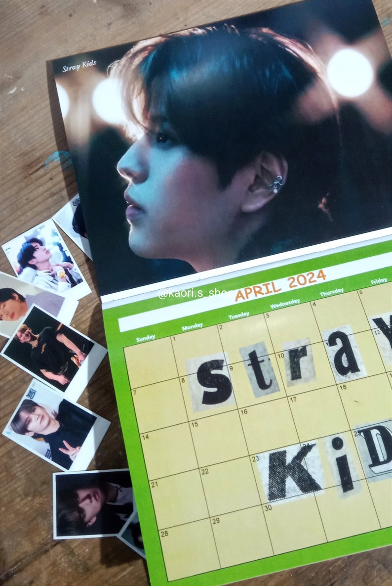 Stray Kids 2024 Calendar Fanmade Wall Calendar Kpop Etsy