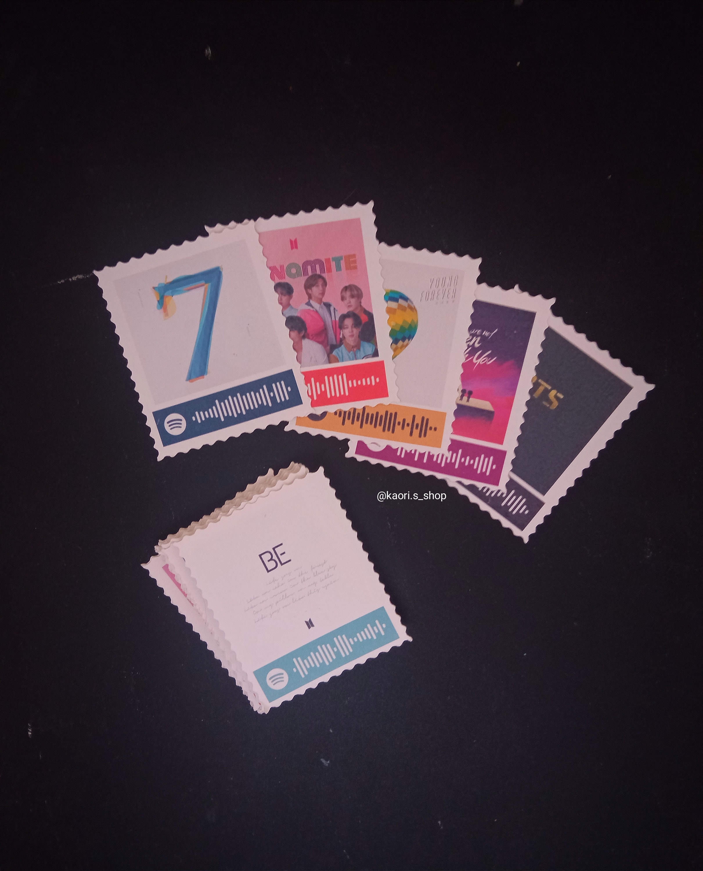 BTS Discography Stamp Sticker Packs | BTS Stickers Stamp With Code