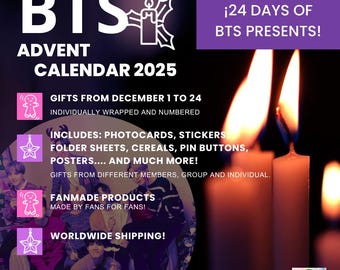 BTS Adventskalender 2026 | BTS-Kalender | Bangtan | K-Pop-Adventskalender | Adviento-Kalender von BTS