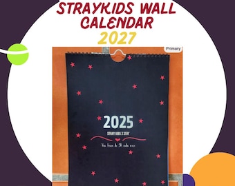 Stray Kids Kalender 2027 | Jeden Monat ein Stray Kids Zitat | Fan-Kalender | Wandkalender | K-Pop | STAY Stray Kids