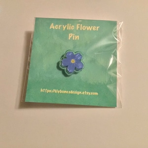 Acrylic Flower Pin