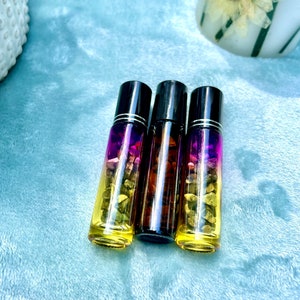 Crystal Roller Bottles, Crystal Chip Roller Bottle