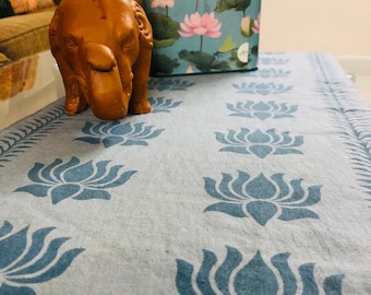 Hand block Printed double sided Table Runner