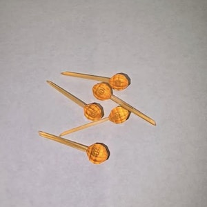 QTY 200- Plastic Ceramic Christmas Tree Bulbs-Large Pin Lights-Orange