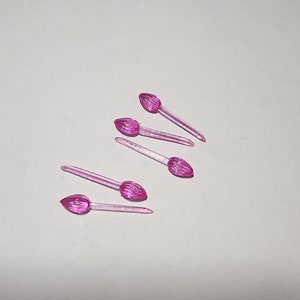 QTY 200-Mini Twists Plastic Ceramic Christmas Tree Replacement Bulbs-Pink