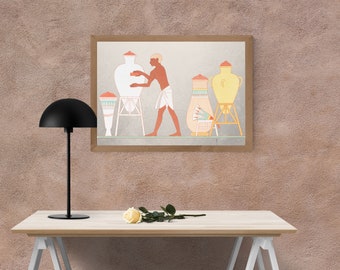 Ancient Egypt art print,Vintage art,Egyptology artwork,Printable wall art, Digital download,18th century Egypt print,Egyptian History art