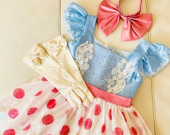 Sequins Kids Toy Story Costume with headband, Disney Party Dress up, Girl Birthday Party Dress, Movie Party Dress, Girl Personalized Costume