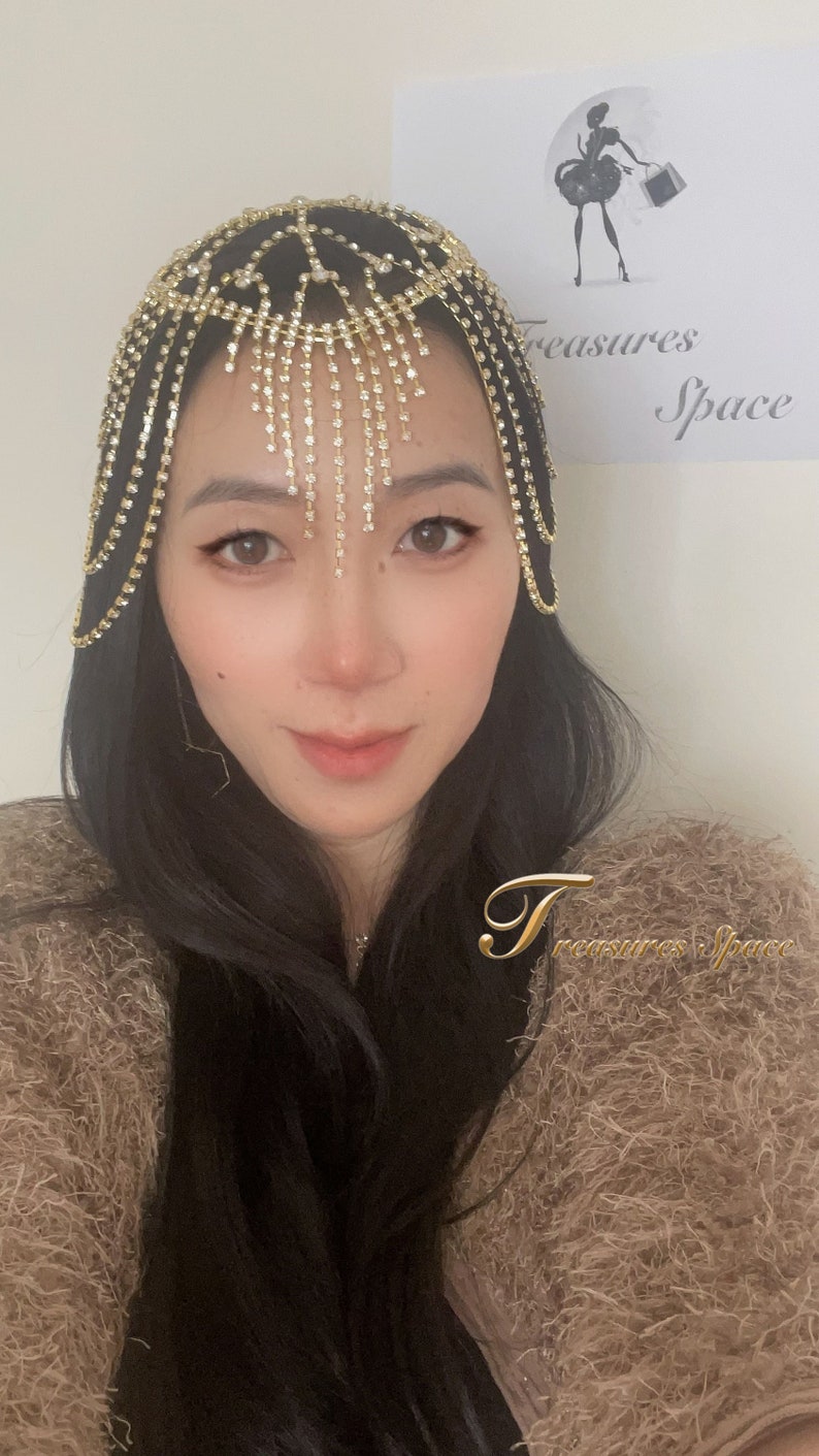 Gold/silver Luxury Head Jewellery Wedding Jewelry Fashion Etsy