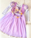 Kids Rapunzel Costume, Birthday Party Dress, Princess Costume, Tangled Movie Dress up, Toddler Purple Princess Dress, Girl Personalized Gift product logo
