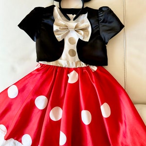 Minnie Mouse Costume Set, Girl Birthday Party Dress Set, Disney Party ...