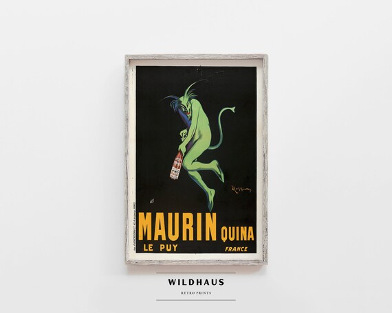 Maurin Quina Devil Art Poster: Vintage French Advertising (digital