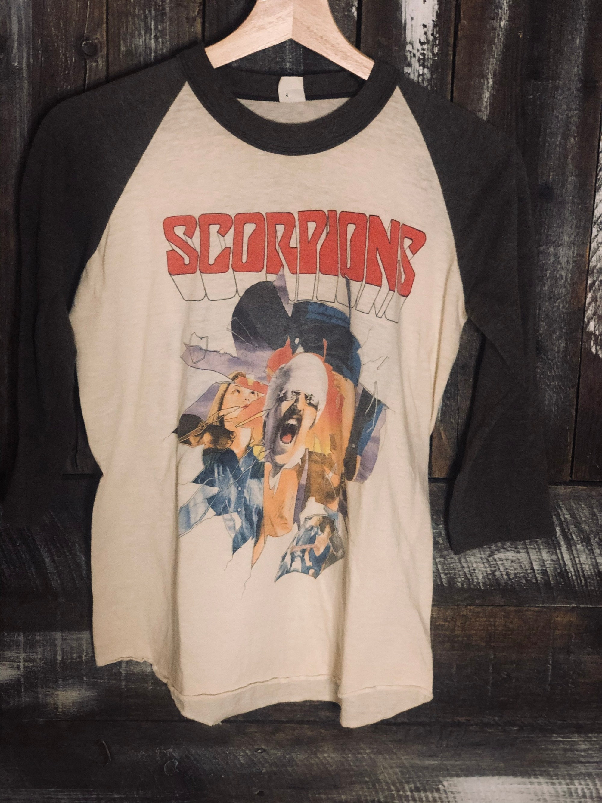 Vintage Scorpions Raglan Baseball Shirt