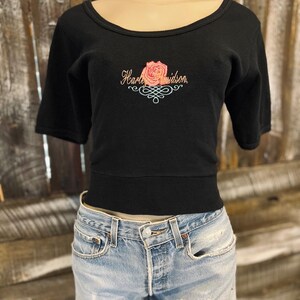 Vintage Harley Davidson Crop-Shirt